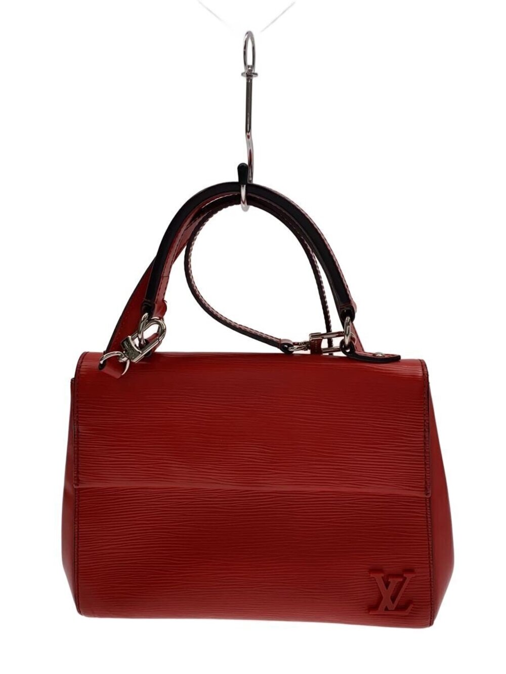 LOUIS VUITTON Cluny Epi Leather RED